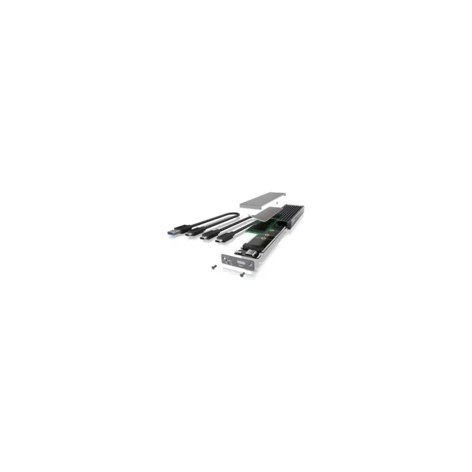 ICY BOX M.2 PCIe SATA SSD Aluminiumgehäuse, USB 3.1 Type-C®, M-Key und B-Key oder B+M-Key Sockel — image 9
