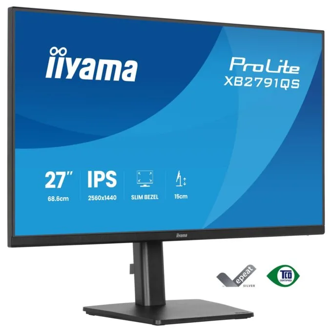 IIYAMA 68.5cm (27') XB2791QS-B1 16:9 HDMI+DP IPS — image 1