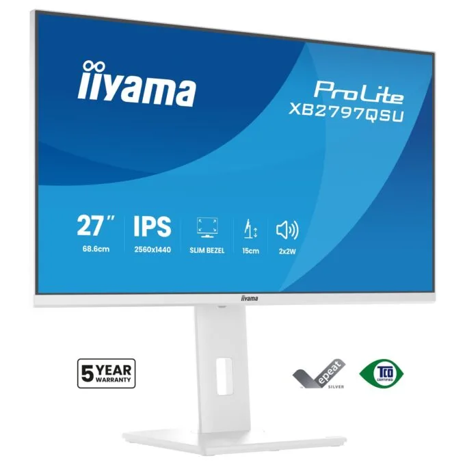 IIYAMA 68.6cm (27') XB2797QSU-W1 16:9 2xHDMI+DP+2xUSB-C — image 1