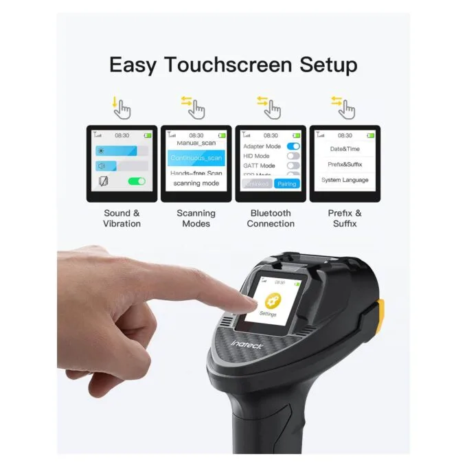 inateck Barcodescanner Pro 8 black [Pro 8_black] — image 2