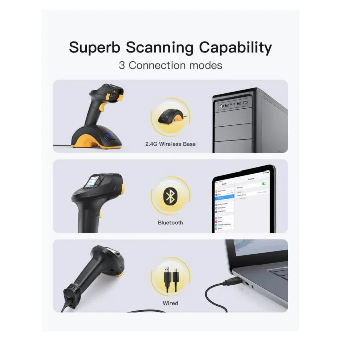 inateck Barcodescanner Pro 8 black [Pro 8_black] — image 4