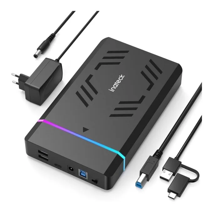 Inateck Festplattengeh.RGB 3.5' USB 3.0 2.5 3.5' SATA H SSD — image 2