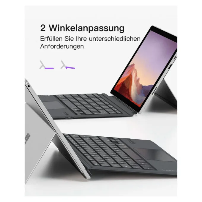 inateck Keyboard Surface gray. Sureface GO 1-4 Com. QWERTZ — image 6