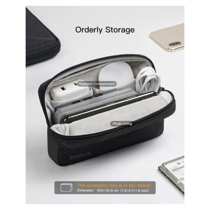 inateck Laptoptasche 13,3' Zubehörtasche LB01007-13S_black — image 4