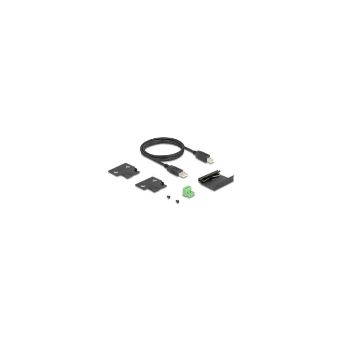 Industrie Hub 7 x USB 2.0 Typ-A mit 15 kV ESD Schutz und Hutschienenbefestigung — image 5
