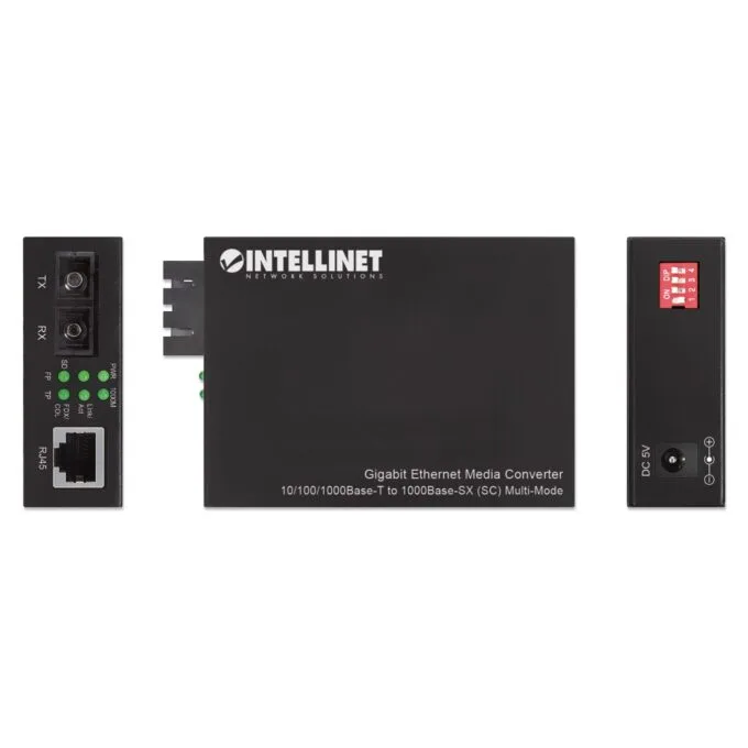 INTELLINET Gigabit Medienkonverter SC Multimode 550m Auto — image 5