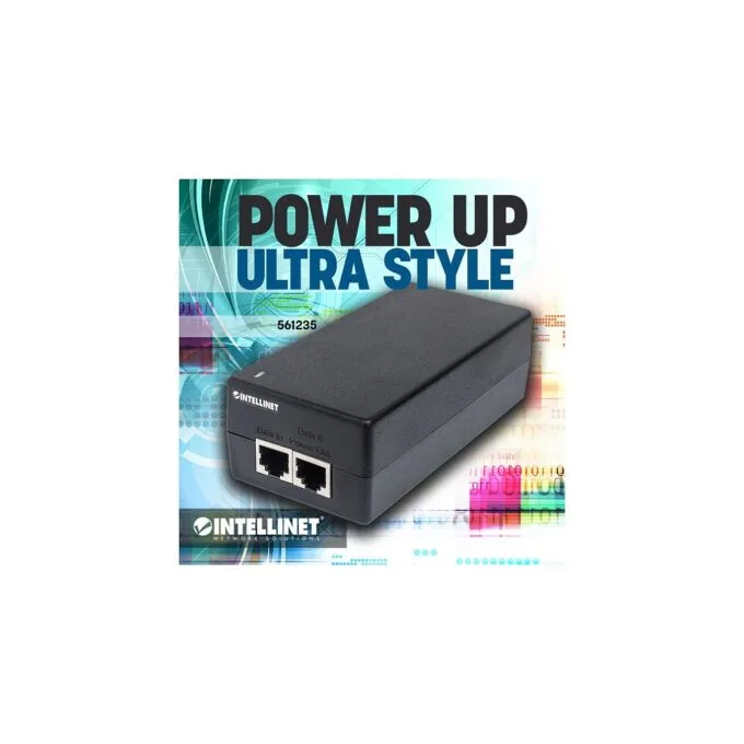 INTELLINET Injektor Gigabit Ultra PoE+ 1x60 Watt-Port — image 2