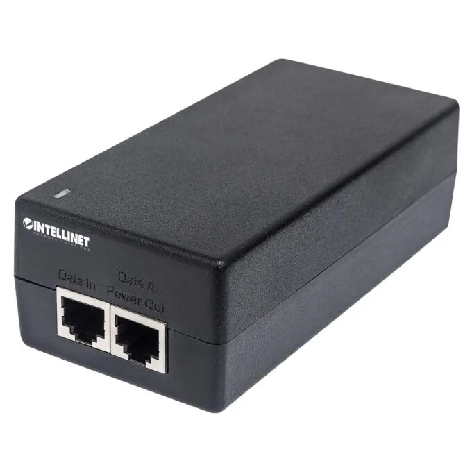 INTELLINET Injektor Gigabit Ultra PoE+ 1x60 Watt-Port — image 1