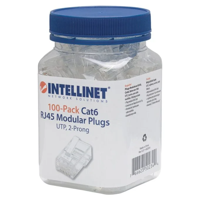 INTELLINET Modularstecker RJ45 Cat6 UTP 100er Pack — image 2