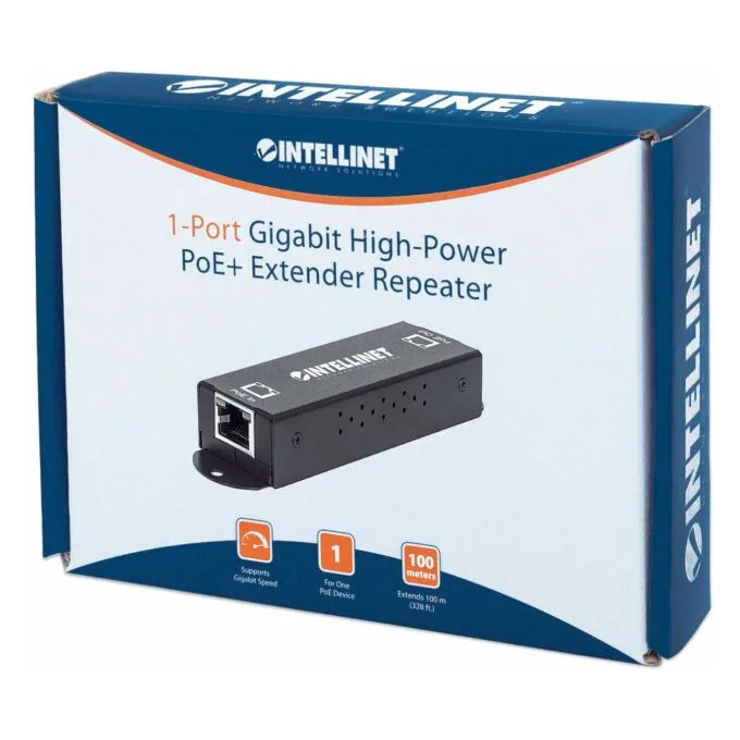INTELLINET PoE Extender 1-Port Gigabit PoE+ PoE Metall — image 9
