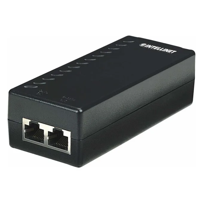 INTELLINET PoE Injektor 1-Port 48V DC IEEE 802.3af sw retail — image 1