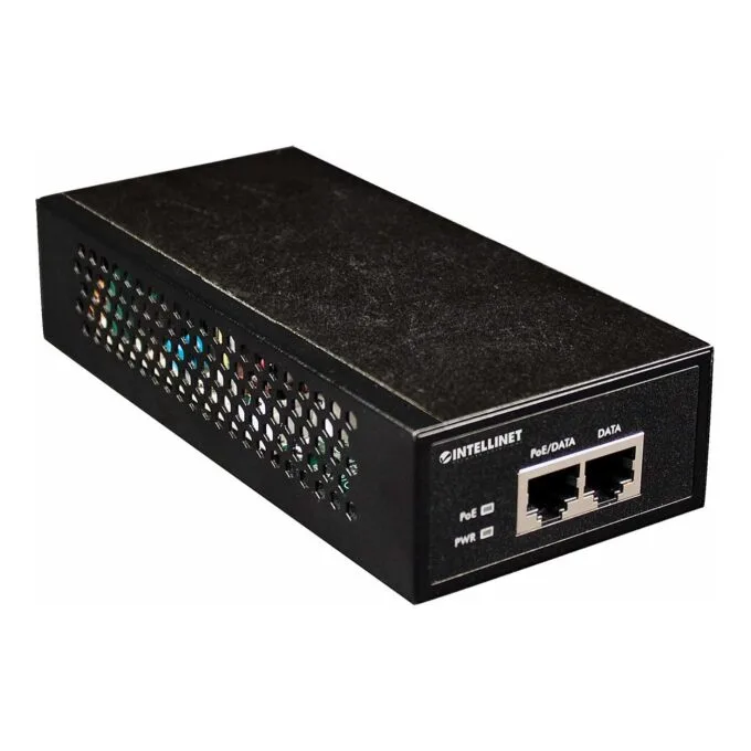 INTELLINET PoE+ Injektor 1-Port Gigabit 30W schwarz — image 2