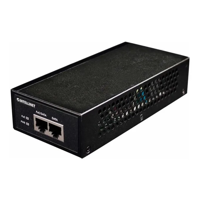 INTELLINET PoE+ Injektor 1-Port Gigabit 30W schwarz — image 1