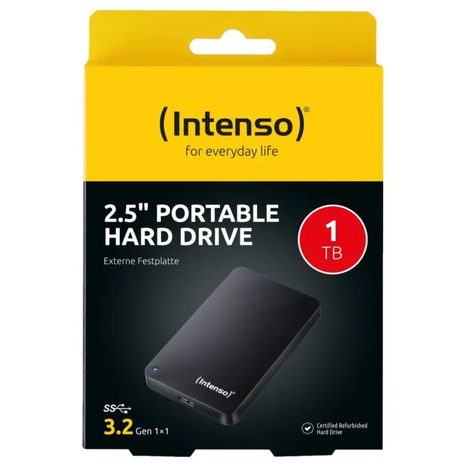 Intenso Portable Hard Drive 1 TB Generalberholt, Externe Festplatte — image 2