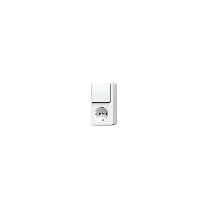 Jung 676 A WW AP-Wechselschalter mit Schuko — image 1