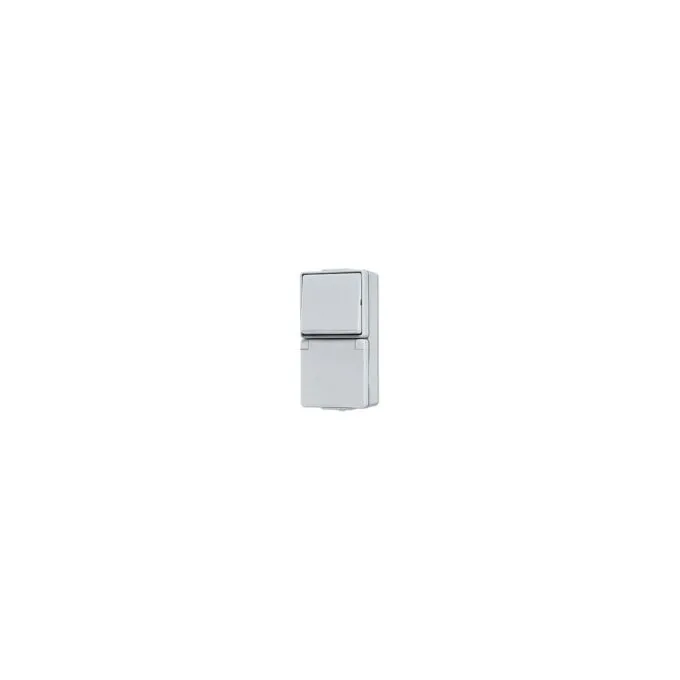Jung 676 W AP WD-Steckdose mit Wechselschalter — image 1