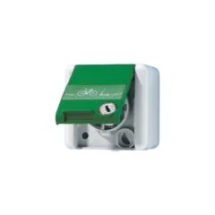 Jung 820GNNAWSLEB SCHUKO Steckd.m.Klappd. u.Sicherh.E-Bike