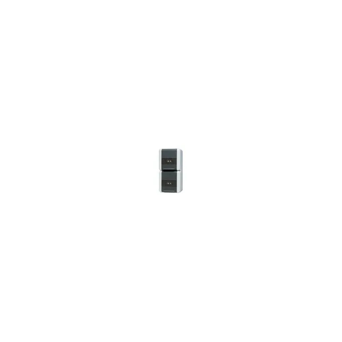 Jung 8220 NA W AP WD-Doppel-Steckdose Schriftfeld — image 1