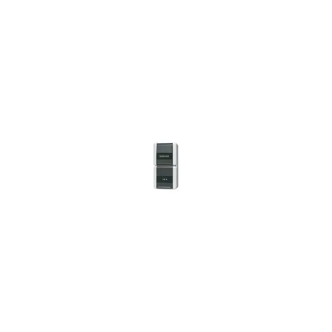 Jung 876 NA W AP WD-Steckdose mit Wechselschalter Schriftfeld — image 1