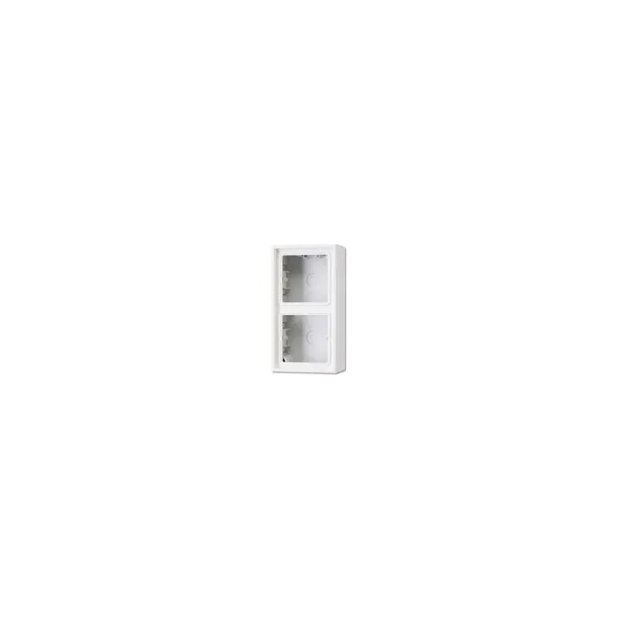 Jung LS 582 A WW Aufputz-Kappe mit Rahmen 2-fach — image 1