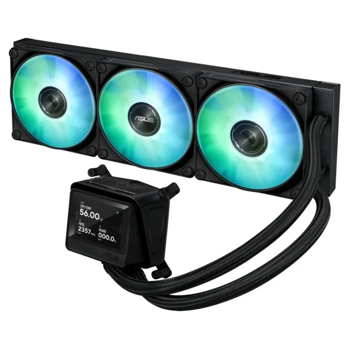 K ASUS MAX GAMING LC 360 ARGB LCD Black Komplettwasserkühlung für CPUs — image 3