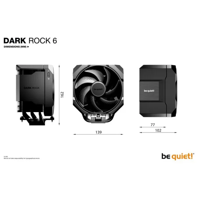 K Cooler be quiet! Dark Rock 6 AMD AM5 AM4 Intel 1851 1700 1200 1150 1151 1155 — image 7