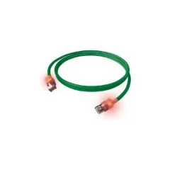 KAB EasyLan DualBoot LED Patchkabel RJ45 S FTP Cat.6A (Class EA), mit saCon Stecker, LSOH, grn, 0,5 m