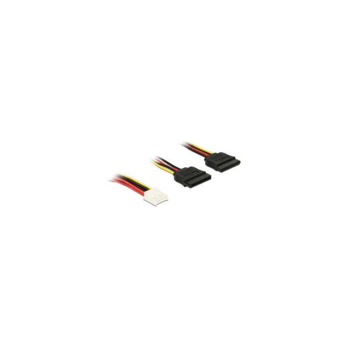 Kabel Power Floppy 4 Pin Bu to 2x — image 1