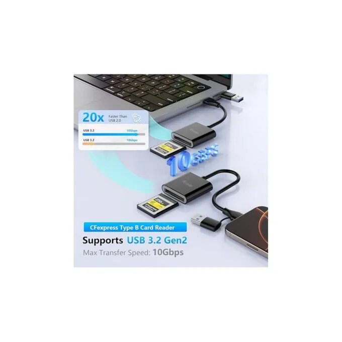 Kartenleser CFexpress Type B USB-C -A Adapt. 10Gbps — image 3