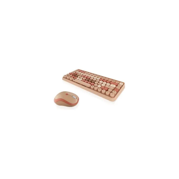 KeySonic Desktop-Set KSKM-5200M-RF (DE) Wireless sand creme — image 1