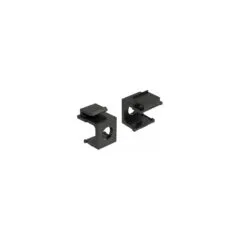 Keystone Abdeckung schwarz mit 8 mm Durchführung 4 Stück