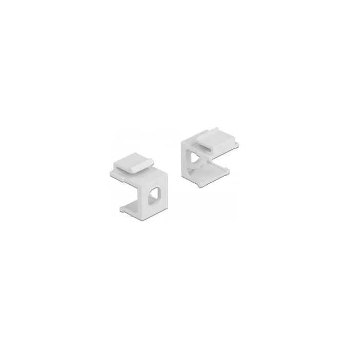 Keystone Abdeckung weiß mit 8.0 mm Durchführung +Hex 4 Stück — image 1