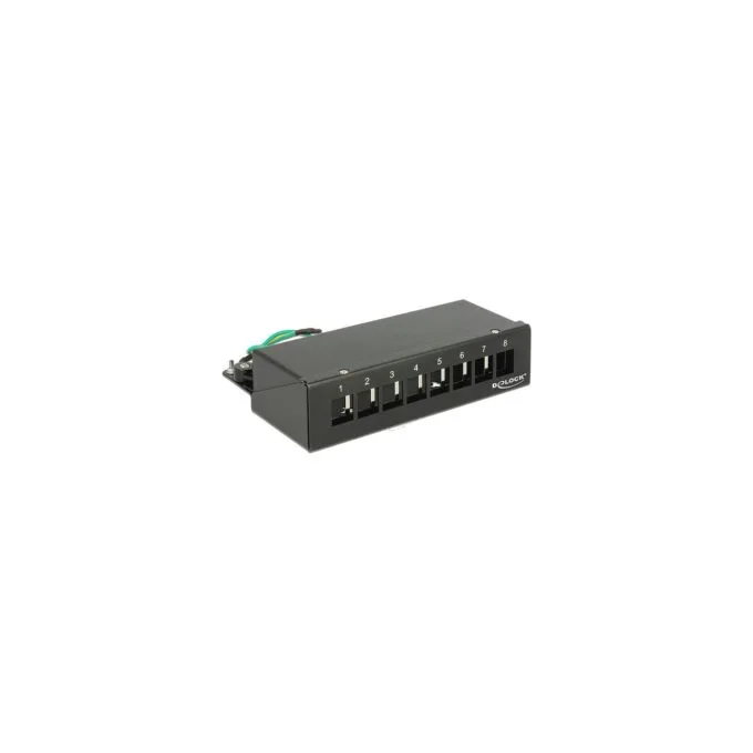 Keystone Desktop Patchpanel 8 Port schwarz — image 1