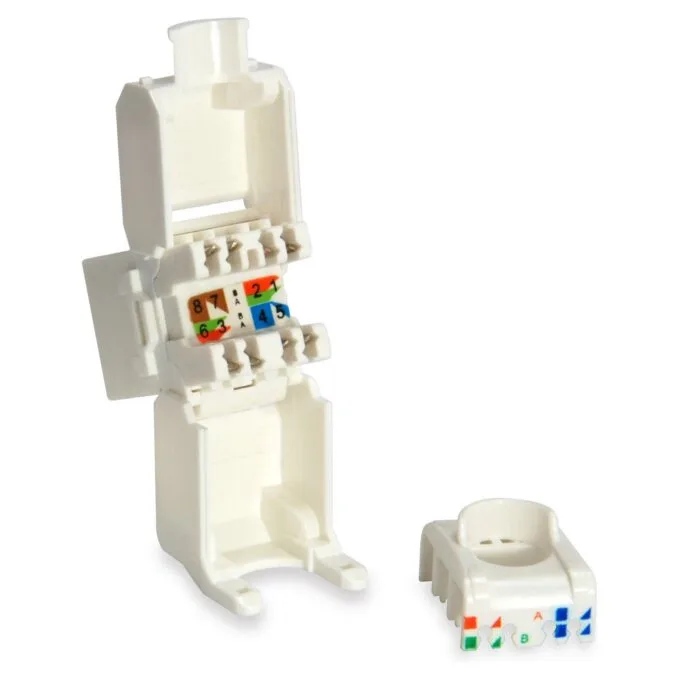 Keystone Jack ungeschirmt Cat6 LSA wzf.8Stk sw — image 3
