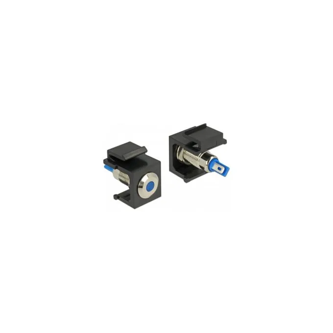 Keystone LED blau 6 V flach. schwarz — image 1