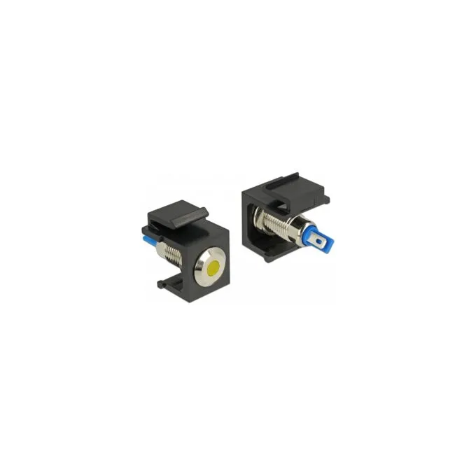 Keystone LED gelb 6 V flach. schwarz — image 1