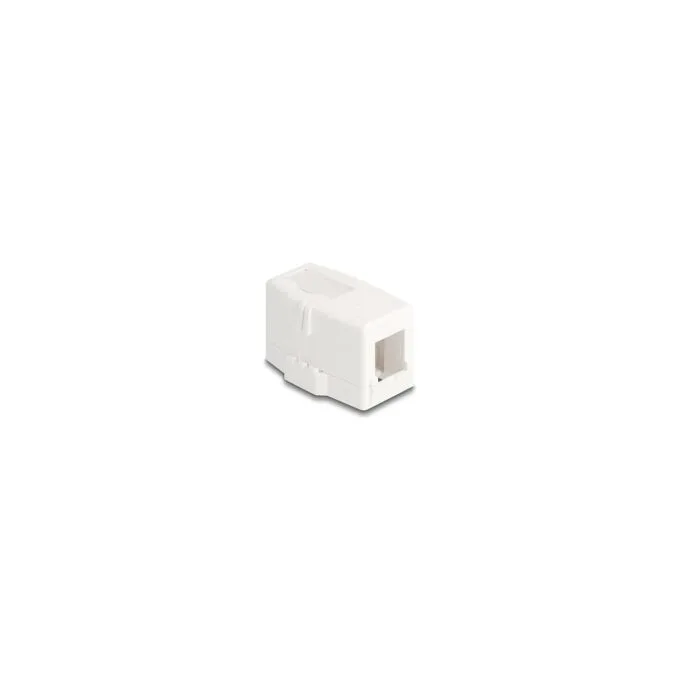 Keystone Leergehäuse 1 Port mit magnetischer Unterseite. weiß — image 1