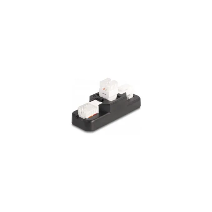 Keystone LSA Set mit Auflegehalterung RJ45 RJ11 Cat.6 schwarz — image 1