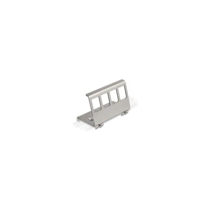 Keystone Metall Halterung 4 Port für Hutschiene — image 1