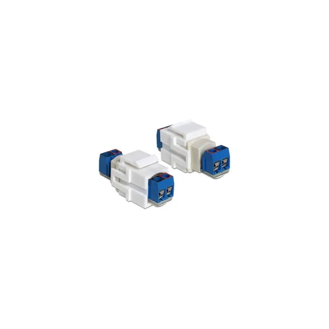 Keystone Modul 2 Pin Terminalblock to Terminalblock weiß — image 1