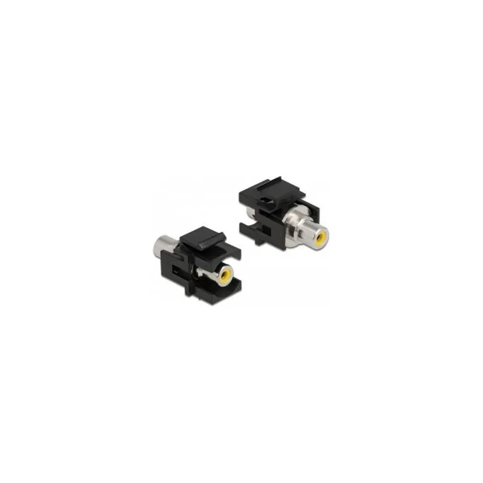 Keystone Modul Cinch Buchse to Cinch Buchse gelb schwarz — image 1