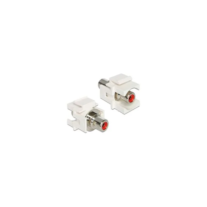 Keystone Modul Cinch Buchse to Cinch Buchse rot weiß — image 1