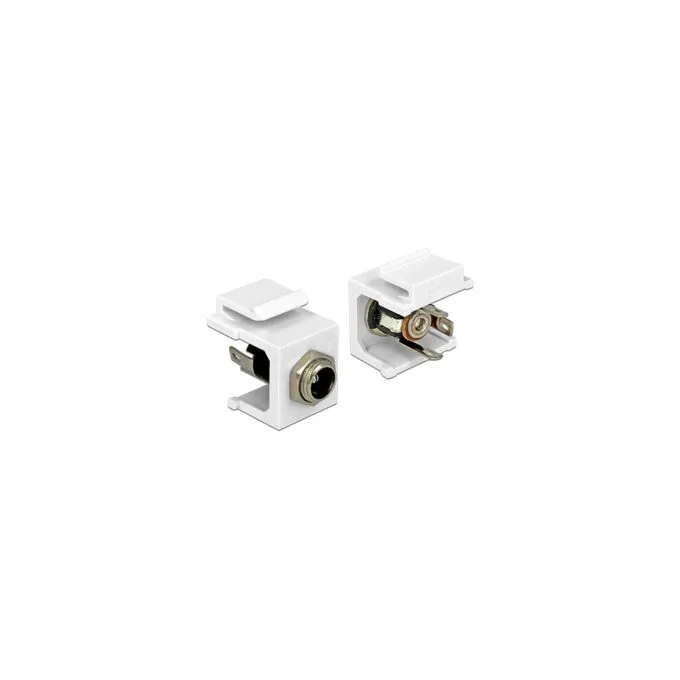 Keystone Modul DC 5.5 x 2.1 mm Buchse weiß — image 1