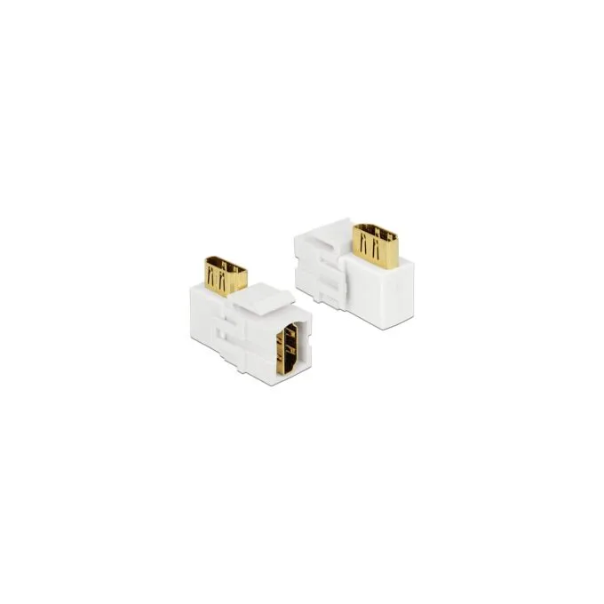 Keystone Modul HDMI Buchse to HDMI Buchse 90° gewinkelt weiß — image 1
