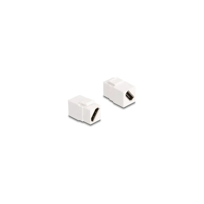 Keystone Modul HDMI Buchse zu Buchse diagonal 8K 60 Hz weiß — image 1