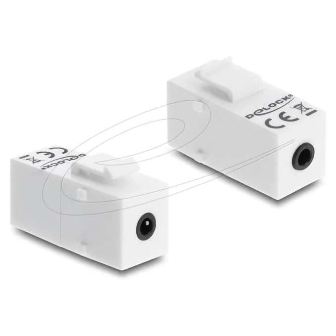 Keystone Modul Klinkenbuchse 3.5 mm 4 Pin zu Klinkenbuchse 3.5 mm 4 Pin weiß — image 1