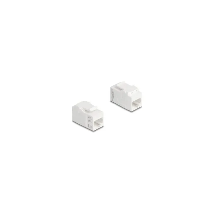 Keystone Modul Kupplung RJ45 Buchse zu RJ45 Buchse UTP Cat.6A weiß — image 1