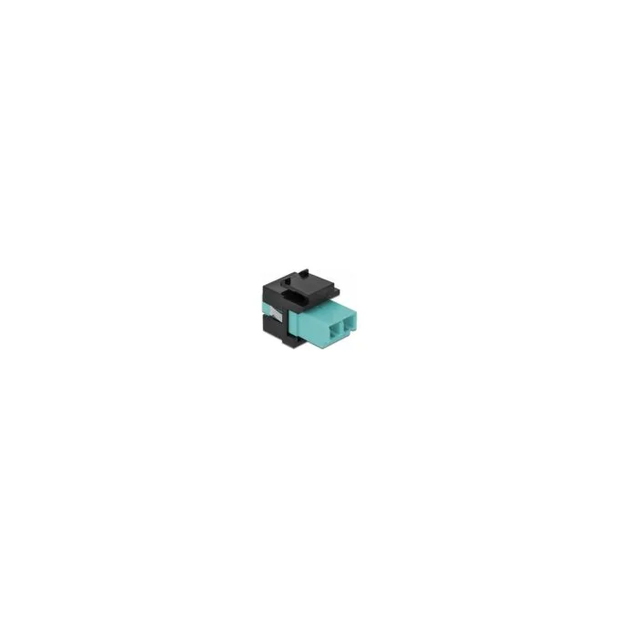 Keystone Modul LC Duplex Buchse zu LC Duplex Buchse aqua schwarz — image 1