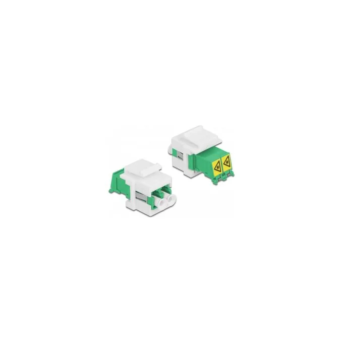 Keystone Modul LC Duplex Buchse zu LC Duplex Buchse mit Laserschutzklappe innen — image 1