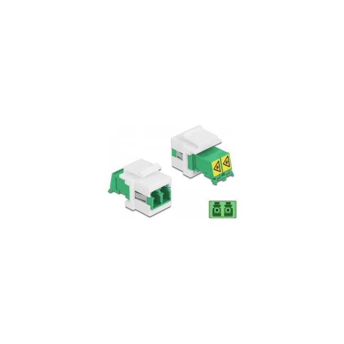 Keystone Modul LC Duplex Buchse zu LC Duplex Buchse mit Laserschutzklappe innen — image 2